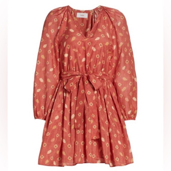 Xirena Rust Symone Silk Blend Dress size Medium - Picture 3 of 14
